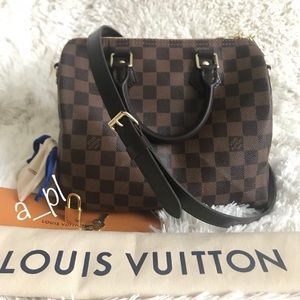 Speedy 25 Bandouliere Damier Ebene 2017